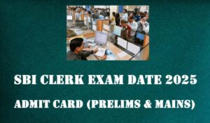 sbi clerk exam date 2025