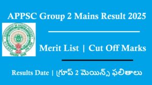 APPSC Group 2 Mains Result 2025 Expected Date